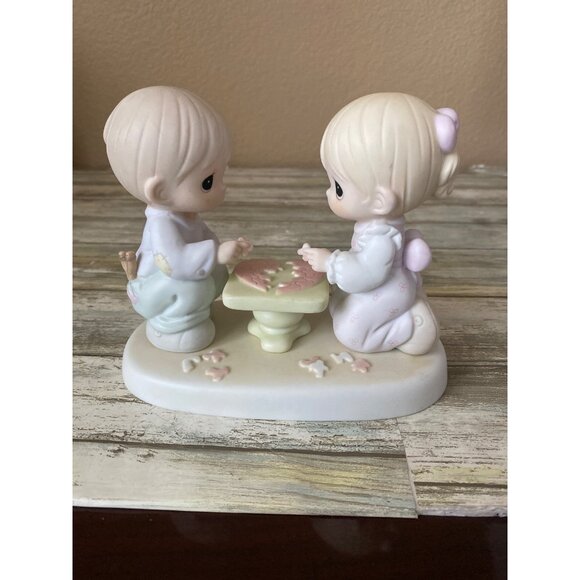 Precious Moments Other - Precious Moments #525928 Let’s Put the Pieces Together 1997 Signed by Sam B